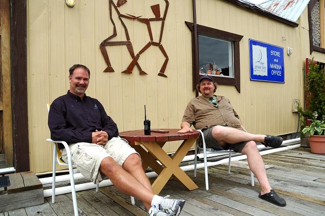 Brothers Will and Ben Kiedaisch…hard at work. © Deane Hislop